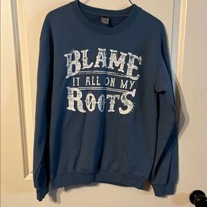 Gildan Navy Graphic Sweatshirt